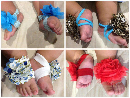 summer baby sandals/sock savers
