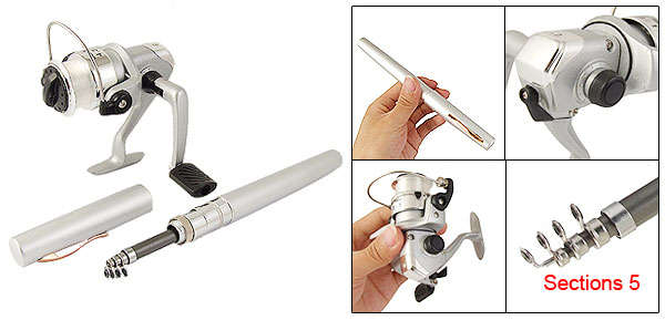 Ultralight Pen Fishing Rod with Coffee Grinder Reel COMBO-Worlds smallest fishing rod