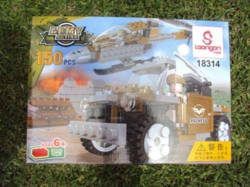 Lego Army Helicopter,Army Jeep,2 Army recruits and Machine gun.