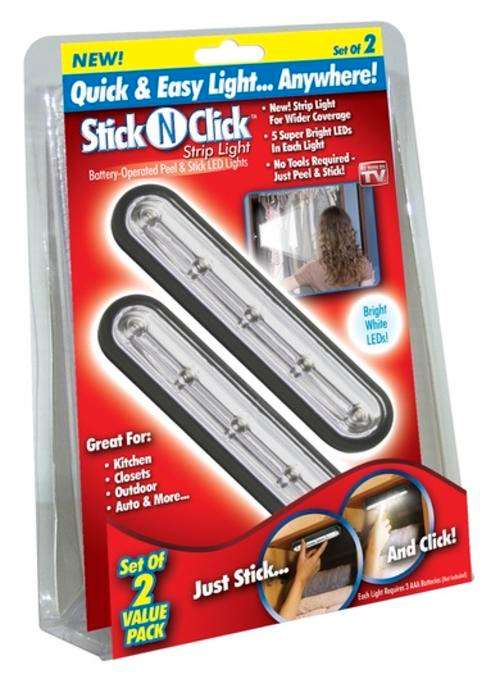 Stick N Click Strip LED Light Set of 2