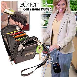 Stylish, Leather Cell Phone Wallet from Buxton