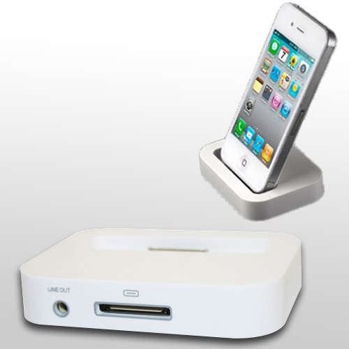 Charger Dock Cradle + Music Remote control For Apple iPod 2-4 iPhone 4/4S