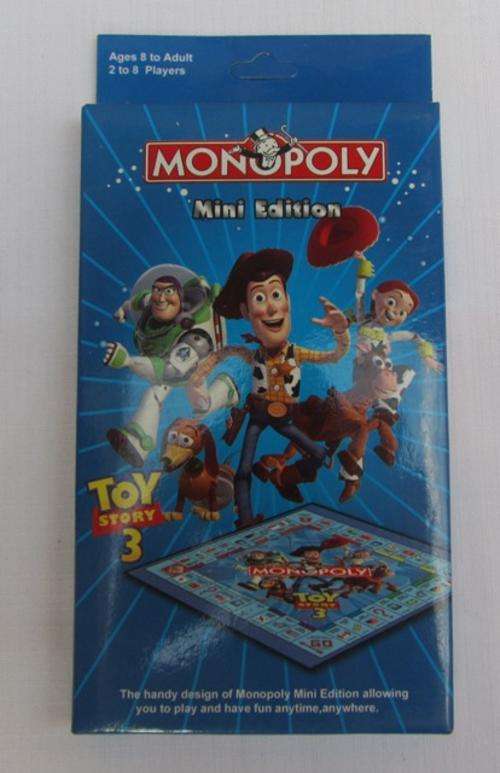 TOY STORY 3 MINI EDITION MONOPOLY BOARD GAME