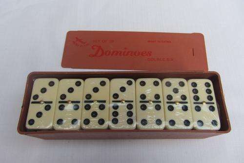 DOMINOES SET OF 28 DOUBLE SIX
