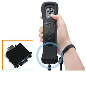 New MotionPlus Motion Plus Adapter + Silicone Case For Nintendo Wii Remote Black
