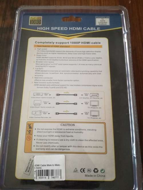 HDMI 5 meter cable still sealed and brand new.
