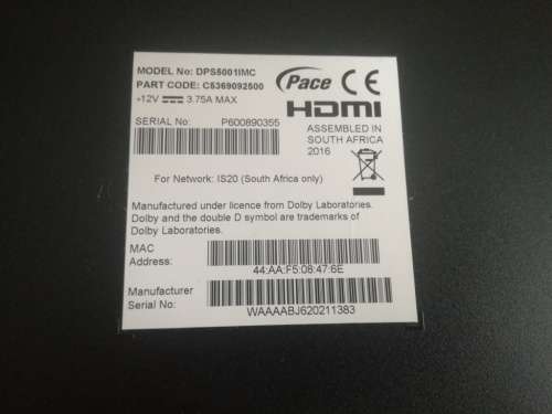 DSTV Explora 1 - read description