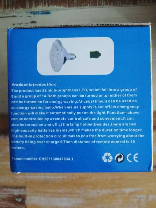 Box of 60 of Rechargeable Remote Control Light - Perfect for Load Shedding