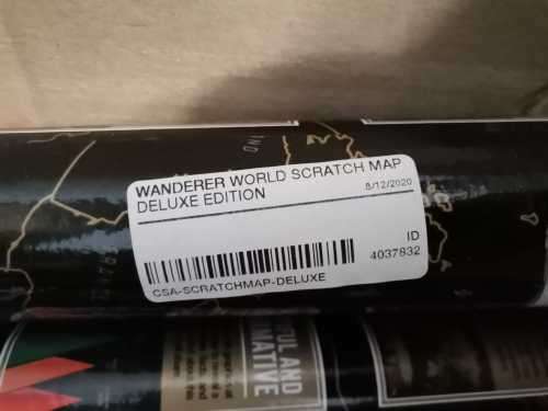 Wanderer Scratch Map Deluxe Edition -  Bulk sale of 20 - Price is for evrything