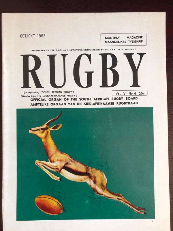 Rugby Magazine Oct 1968