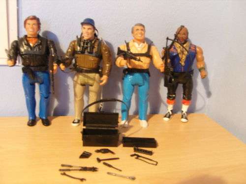 The A-Team action figures by Galoob 1983 - Vintage / Retro