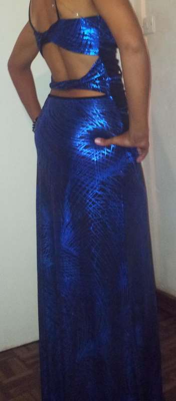 Blue & Black dress Size 10.