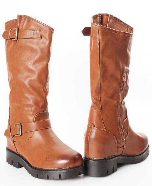 Ladies knee high boots Brown