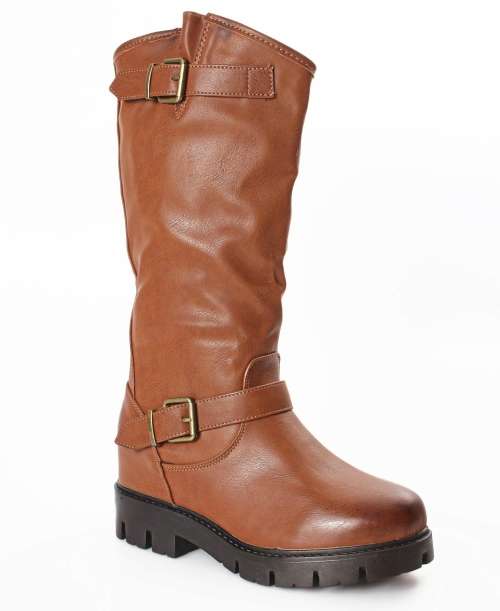 Ladies knee high boots Brown