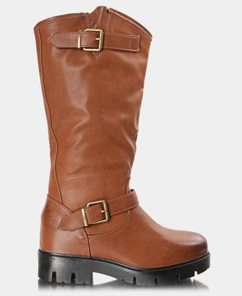 Ladies knee high boots Brown