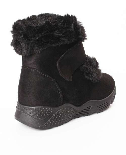 *SALE* Ladies Velcro Strap Ankle Boots Black