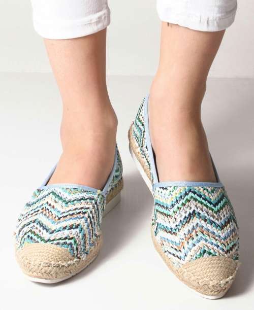 Printed Espadrille Pumps