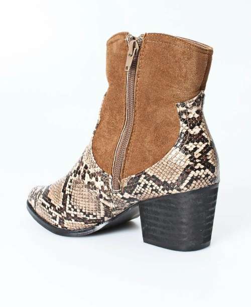 Ladies Ankle Boots Beige