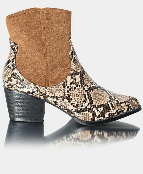 Ladies Ankle Boots Beige