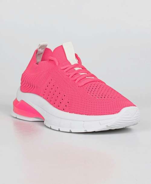 Ladies Neon Lightweight Sneakers Pink