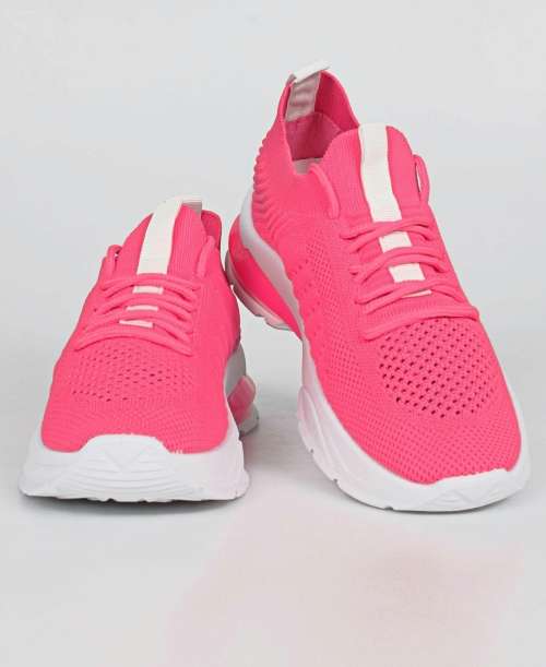 Ladies Neon Lightweight Sneakers Pink