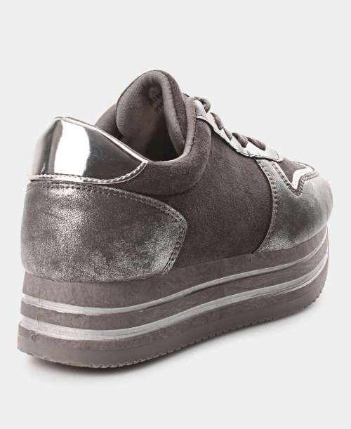 Ladies Rock Micro Sneakers Pewter