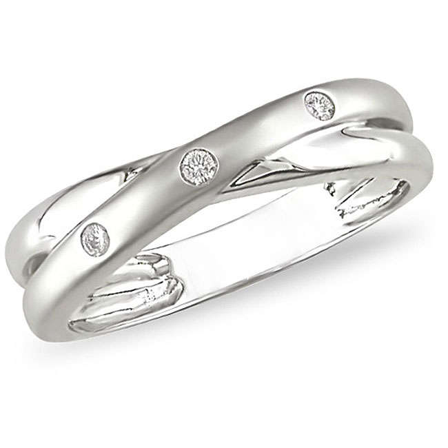 9k Solid Gold White Sapphire Ring