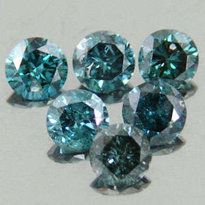 Certified Blue Diamonds Lot 0.25ct