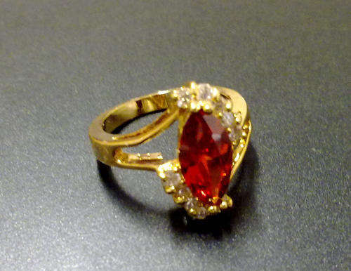 1.66ct Garnet 14k GP Ring