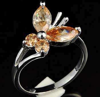 18k GP Butterfly Ring