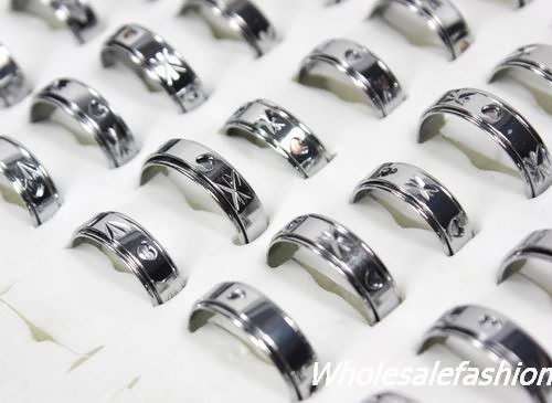 18 KGP White Gold Rotate Rings