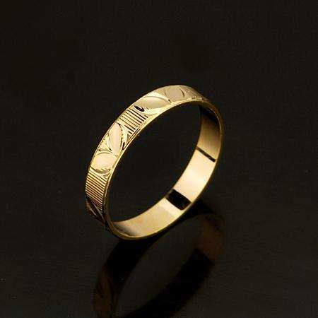 18k Real Yellow Gold Filled Ring
