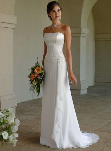 White Wedding Dress Size 10, Freeshipping