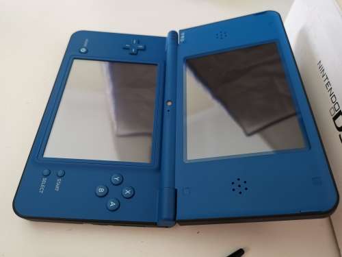 Nintendo DSi XL (Blue) and DS Game