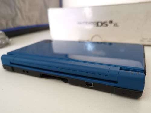 Nintendo DSi XL (Blue) and DS Game