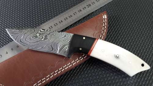 DAMASCUS Hand Made Knife, NEW Design, AWESOME FATHER'S DAY GIFT.  Money back if not happy.