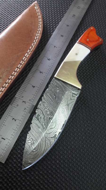 DAMASCUS Hand Made Knife, NEW Design, a MUST for any knife collector. Money back if not happy.