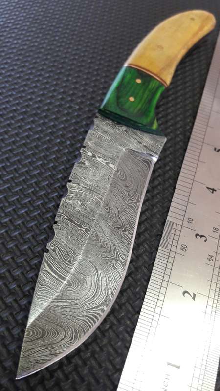 DAMASCUS Hand Made Knife, NEW Design, a MUST for any knife collector. Money back if not happy.