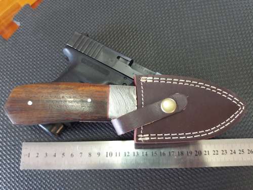DAMASCUS Hand Made Knife, NEW Design, a MUST for any knife collector.