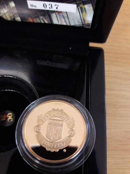 MANCHESTER UNITED Limited Edition 500 only made, The Royal Mint, Gold PROOF "Old Trafford"