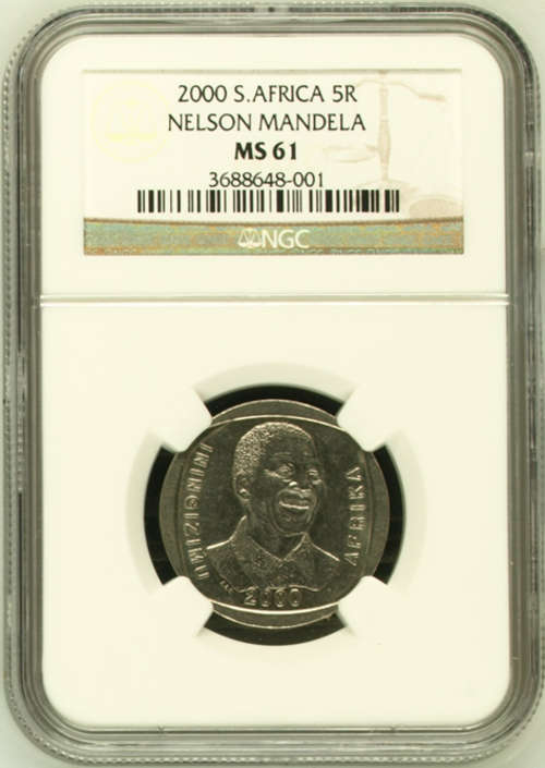 Mandela 2000 MS61 R5 NGC Graded (Add this scarce grade to your collection )