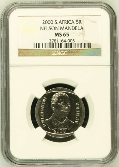 Mandela 2000 MS65 R5 NGC Graded (2nd Finest known) ONLY 6 Coins graded higher