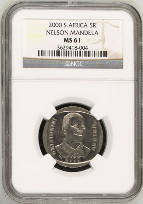 Mandela 2000 MS61 R5 NGC Graded (Add this scarce grade to your collection )