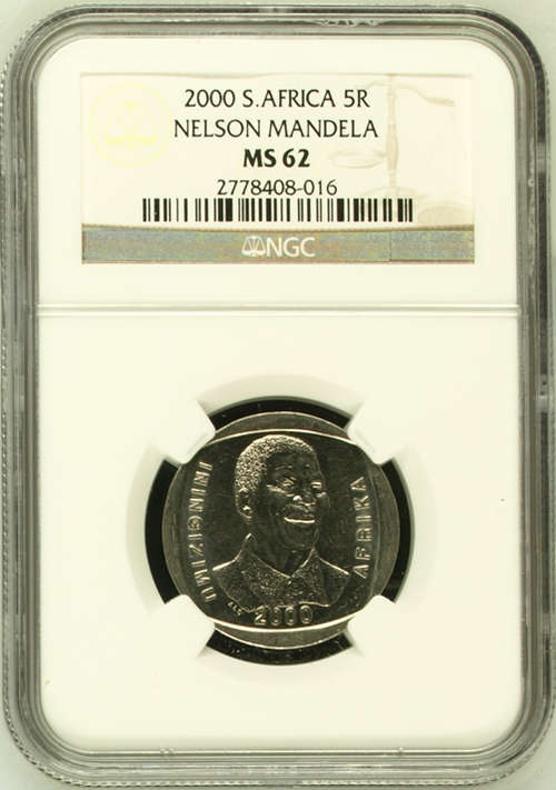 Mandela 2000 R5 NGC Graded MS62 , build your set.
