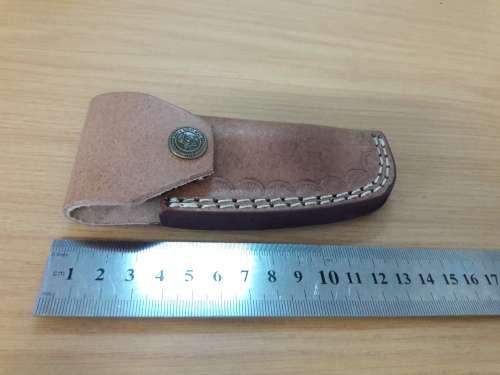 Handmade DAMASCUS  Folding Knife with wooden handle scales, Crazy R1 start, No reserve.