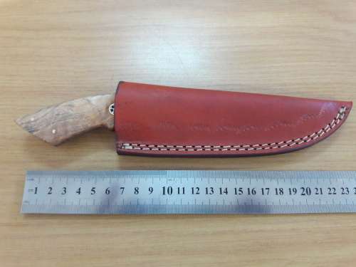 Handmade DAMASCUS Steel Knife, Wooden handle Scales. Crazy R1 start, No reserve.