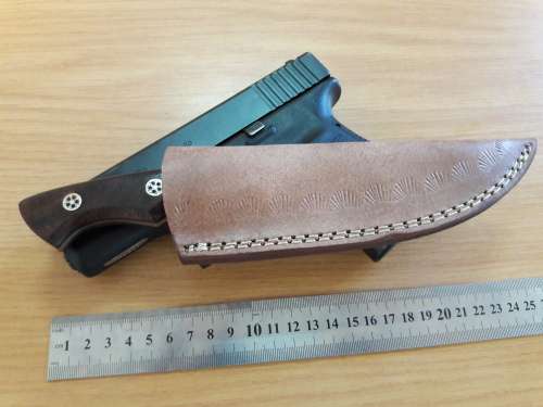 Handmade DAMASCUS Steel Knife, Wooden handle Scales with a stainless steel bolster. NEW DESIGN !!!!