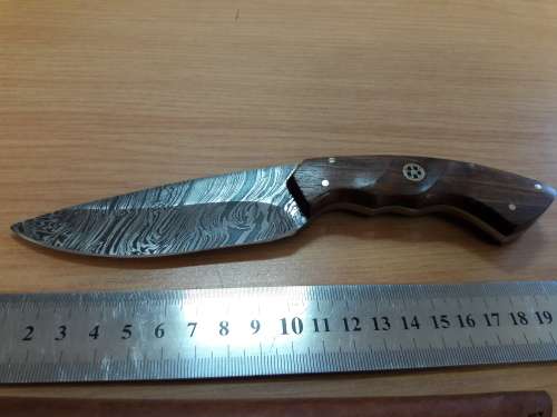 Handmade DAMASCUS Steel Knife, Wooden handle Scales. NEW DESIGN !!!!!!!