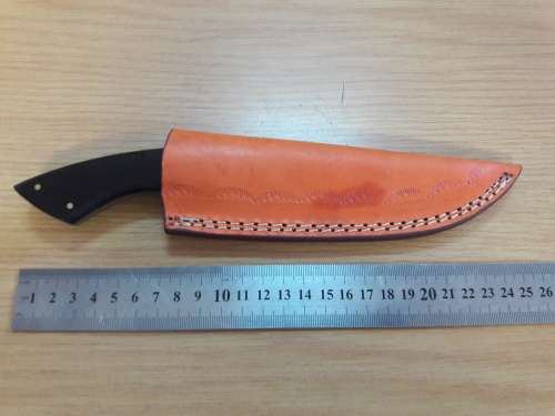 Handmade DAMASCUS Steel Knife, Bull horn and Camel Bone handle scales. NEW DESIGN !!!!!