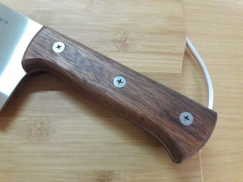 Meat Cleaver Bentley, Stainless Steel, Durable and made with one piece steel blade and WOODEN handle